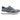 Fashion Sneaker Calfskin with Canvas inlaid in Black #color_ Black