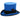 Ferrecci Premium Top Hat in Royal Blue & Black Wool Victorian Elegance in Royal Blue & Black