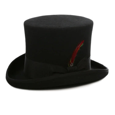 Ferrecci Top Hat Wool Victorian Elegance in Black