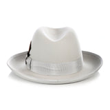 Ferrecci Godfather in Light Grey Australian Wool Felt Homburg