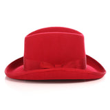 Ferrecci Godfather in Red Australian Wool Felt Homburg