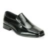Giorgio Venturi 4940 Leather Men's Dress Slip-On Loafers in Black #color_ Black