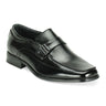 Giorgio Venturi 4942 Leather Slip-On Loafer Dress Shoes in Black #color_ Black