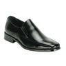 Giorgio Venturi 6346 Leather Slip-On Loafers in Black #color_ Black