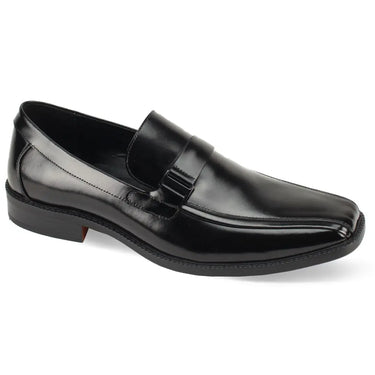 Giorgio Venturi 6972 Leather Slip-On Loafers in Black