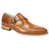 Giovanni Amato Genuine Leather Monk Strap Slip-On Shoe in Tan