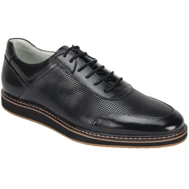 Giovanni Lorenzo Mens Leather Casual Dress Shoe Black