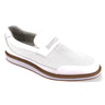 Giovanni Loyd Two Tone Leather Penny Loafer in White #color_ White