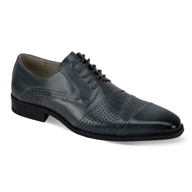 Giovanni Marcello Genuine Leather Oxfords in Grey #color_ Grey