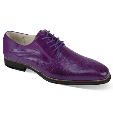 Giovanni Mason Genuine Leather Oxford in Purple #color_ Purple