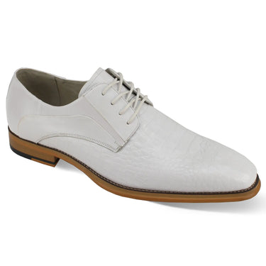 Giovanni Mason Genuine Leather Oxford in White