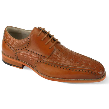 Giovanni Milford Genuine Leather Oxford Dress Shoes in Tan #color_ Tan