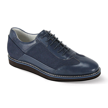 Giovanni Neo Leather Hybrid Oxfords in Navy #color_ Navy