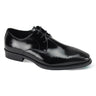 Giovanni Owen Lace Up Perforated Leather Oxford in Black #color_ Black