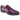Giovanni Owen Lace Up Perforated Leather Oxford in Purple #color_ Purple