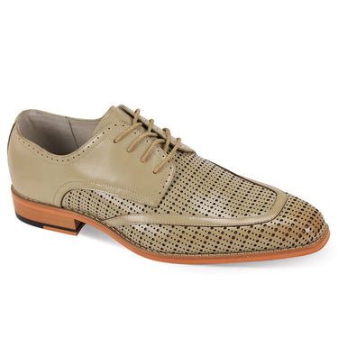Giovanni Randolf Leather Oxford Dress Shoes in Natural