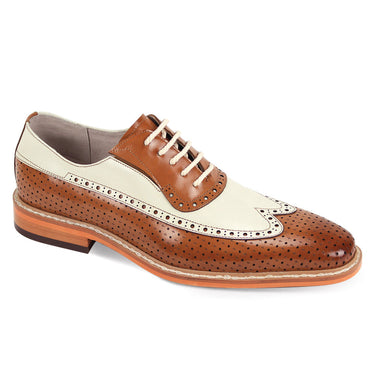 Giovanni Rio Leather Brogue Dress Shoes in