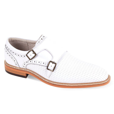 Giovanni Rocky Leather Double Monk Strap Oxfords in