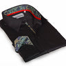 Go-To Button-Up Shirt With Contrast Details // Black // Contemporary Fit (Regular)