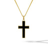 Stone Cross (Large) - 14K Gold Onyx in #color_