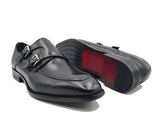 Carrucci Shoes Double Monk Strap Leather Loafer