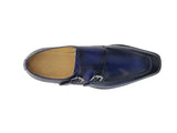 Carrucci Shoes Double Monk Strap Leather Loafer