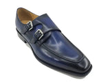 Carrucci Shoes Double Monk Strap Leather Loafer