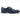 Carrucci Shoes Double Monk Strap Leather Loafer in Navy #color_ Navy