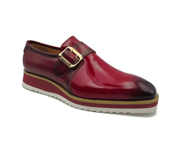 Carrucci Shoes Patent Leather Monkstrap Slip-On