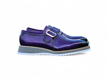 Carrucci Shoes Patent Leather Monkstrap Slip-On