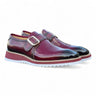 Carrucci Shoes Patent Leather Monkstrap Slip-On in Red