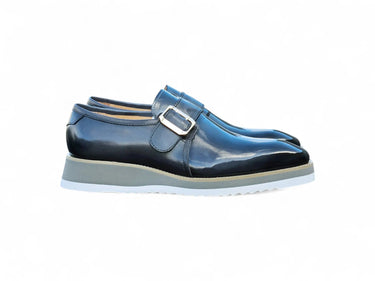 Carrucci Shoes Patent Leather Monkstrap Slip-On