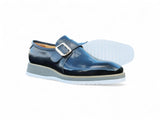Carrucci Shoes Patent Leather Monkstrap Slip-On