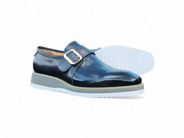Carrucci Shoes Patent Leather Monkstrap Slip-On