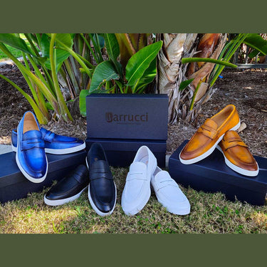 Carrucci Shoes Patina Burnished Penny Loafer Sneaker