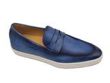 Carrucci Shoes Patina Burnished Penny Loafer Sneaker