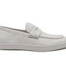 Carrucci Shoes Patina Burnished Penny Loafer Sneaker in White