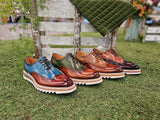 Carrucci Shoes Two-Tone Oxford Wingtip Dress Shoe