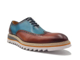 Carrucci Shoes Two-Tone Oxford Wingtip Dress Shoe