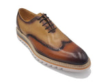 Carrucci Shoes Two-Tone Oxford Wingtip Dress Shoe