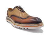 Carrucci Shoes Two-Tone Oxford Wingtip Dress Shoe