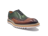 Carrucci Shoes Two-Tone Oxford Wingtip Dress Shoe