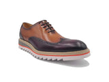Carrucci Shoes Two-Tone Oxford Wingtip Dress Shoe
