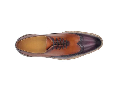 Carrucci Shoes Two-Tone Oxford Wingtip Dress Shoe