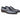Carrucci Shoes Grant Brown Leather Buckle Loafer in Black #color_ Black
