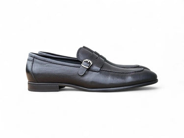 Carrucci Shoes Grant Brown Leather Buckle Loafer