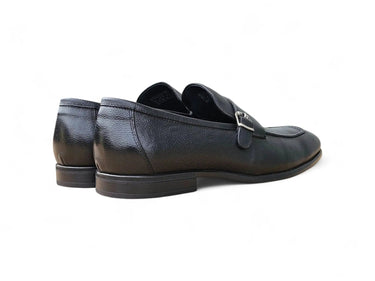Carrucci Shoes Grant Brown Leather Buckle Loafer