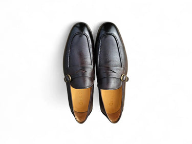 Carrucci Shoes Grant Brown Leather Buckle Loafer