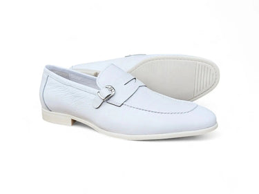 Carrucci Shoes Grant Brown Leather Buckle Loafer