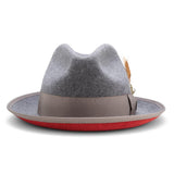 Montique Kingpin Red Bottom Wool Fedora